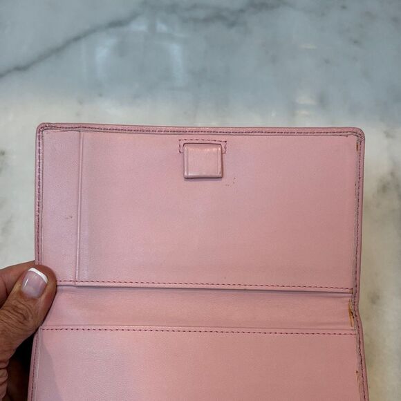 Coach Jacquard Signature OpArt Dot Logo Checkbook Holder - Picture 14 of 16